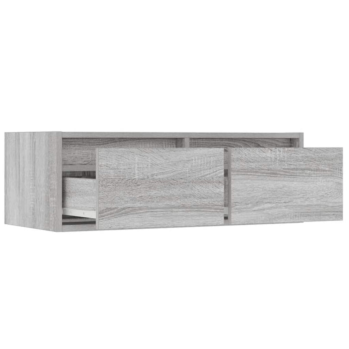 Comodă TV cu lumini LED, gri sonoma, 75x35,5x25 cm - WALTI WALTI