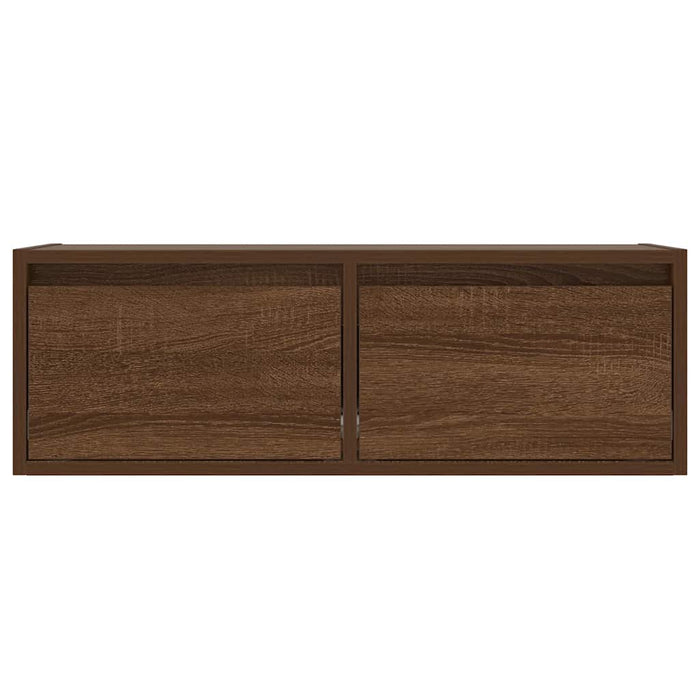 Comodă TV cu lumini LED, stejar maro, 75x35,5x25 cm - WALTI WALTI