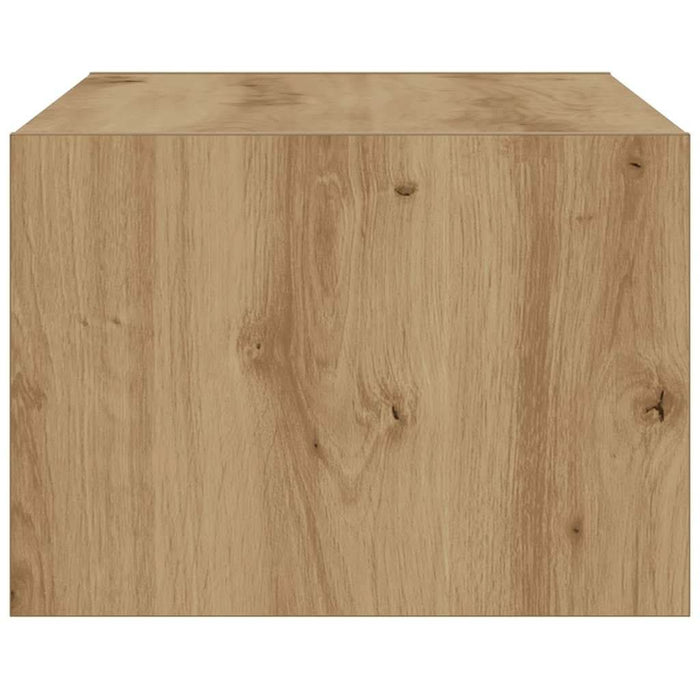 Comodă TV cu lumini LED, stejar artizanal, 75x35,5x25 cm - WALTI WALTI