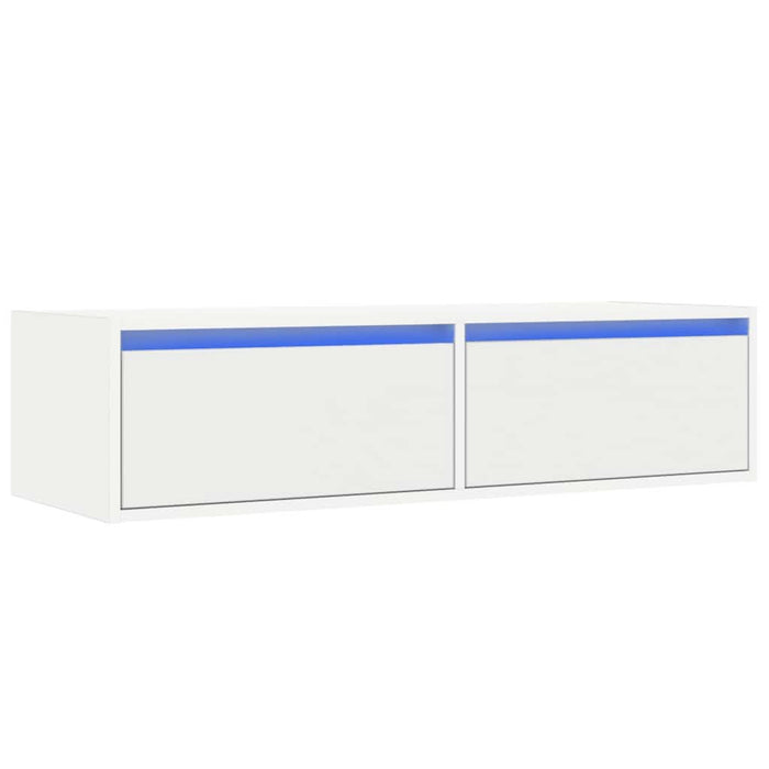 Dulap TV cu lumini LED alb 100X35,5x25 cm - WALTI WALTI