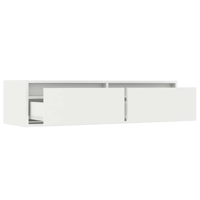 Dulap TV cu lumini LED alb 100X35,5x25 cm - WALTI WALTI