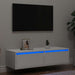 Dulap TV cu lumini LED alb 100X35,5x25 cm - WALTI WALTI
