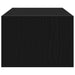 Dulap TV cu lumini LED Stejar negru 100X35,5x25 cm - WALTI WALTI