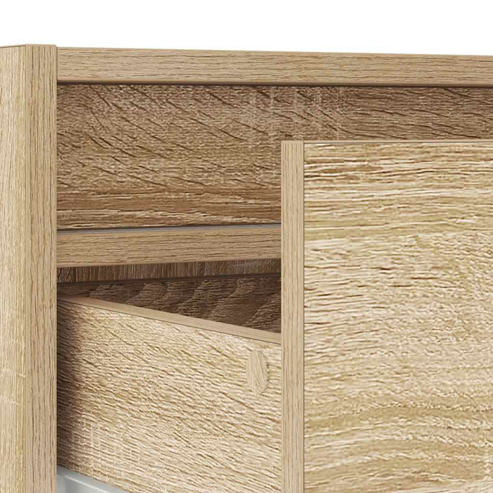 Comodă TV cu lumini LED, stejar sonoma, 100X35,5x25 cm - WALTI WALTI