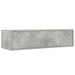 Comodă TV cu lumini LED, gri beton, 100X35,5x25 cm - WALTI WALTI