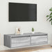 Comodă TV cu lumini LED, gri sonoma, 100X35,5x25 cm - WALTI WALTI