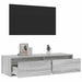Comodă TV cu lumini LED, gri sonoma, 100X35,5x25 cm - WALTI WALTI
