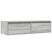 Comodă TV cu lumini LED, gri sonoma, 100X35,5x25 cm - WALTI WALTI