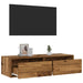 Comodă TV cu lumini LED, lemn vechi, 100X35,5x25 cm - WALTI WALTI
