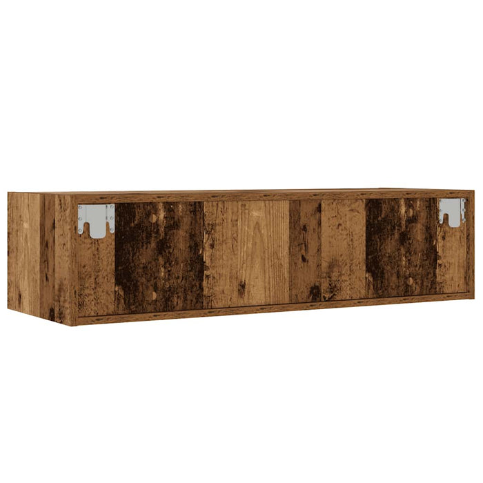 Comodă TV cu lumini LED, lemn vechi, 100X35,5x25 cm - WALTI WALTI