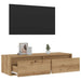 Comodă TV cu lumini LED, stejar artizanal, 100X35,5x25 cm - WALTI WALTI