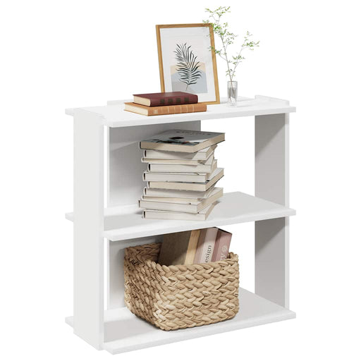 Bibliotecă cu 3 niveluri, alb 60x30x60 cm lemn prelucrat - WALTI WALTI