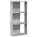 Bibliotecă cu 3 niveluri, gri beton, 60x30x120cm lemn prelucrat - WALTI WALTI