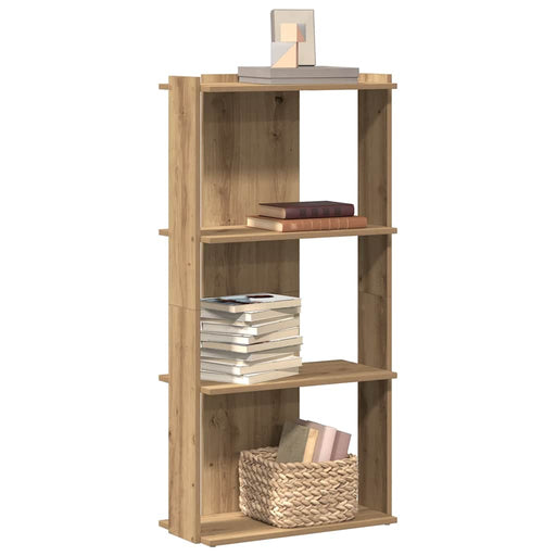 Bibliotecă 3 etaje stejar artizanal 60x30x120 cm lemn prelucrat - WALTI WALTI