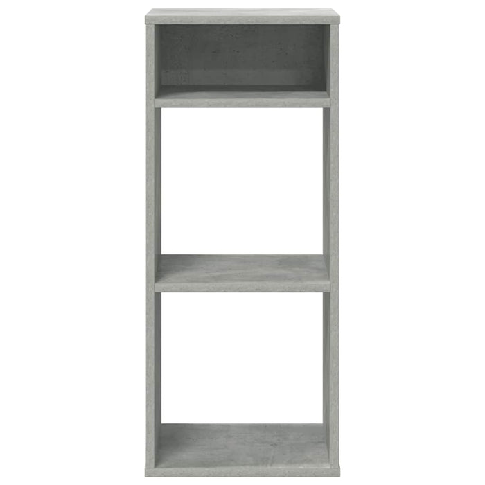 Bibliotecă, gri beton, 34x31x80 cm, lemn prelucrat - WALTI WALTI