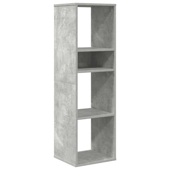 Bibliotecă, gri beton, 34x31x112 cm, lemn prelucrat WALTI