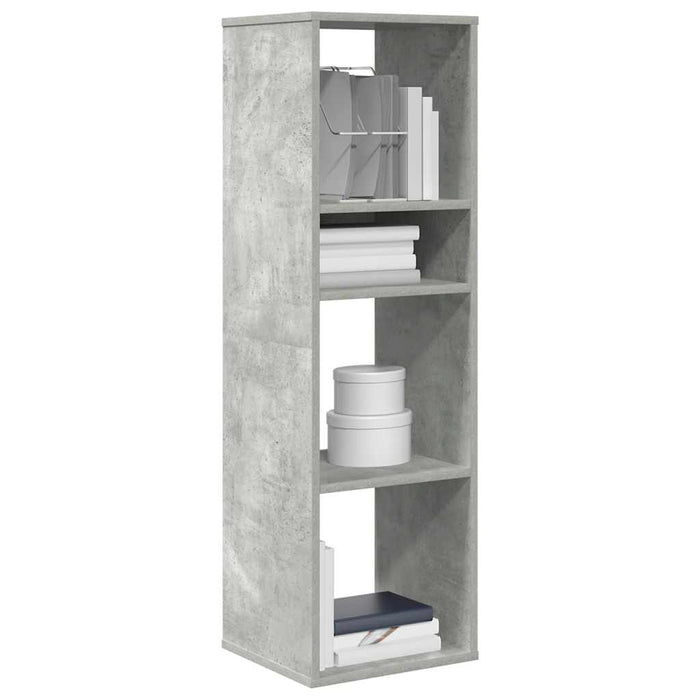 Bibliotecă, gri beton, 34x31x112 cm, lemn prelucrat WALTI