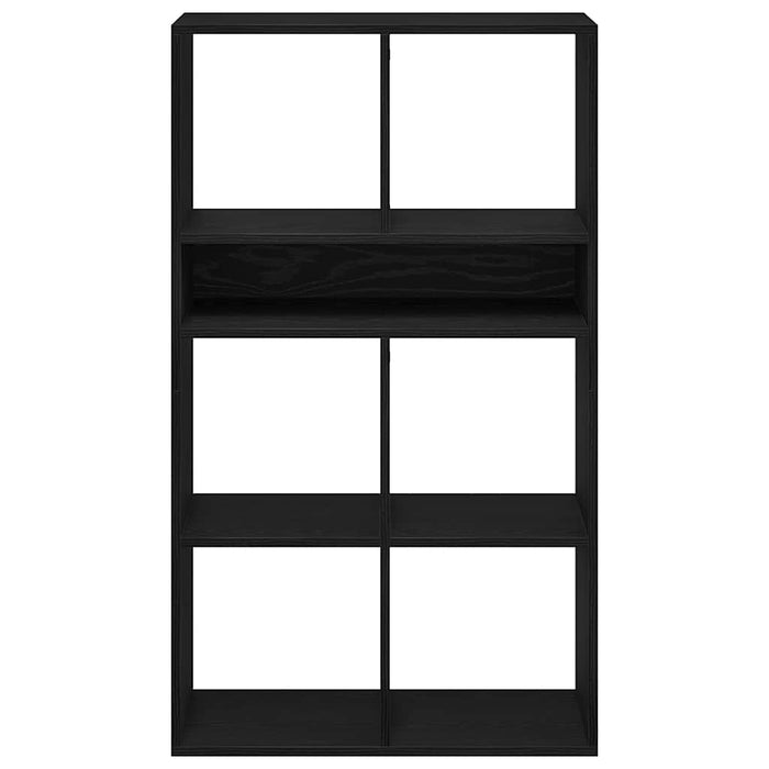 Dulap cu cărți negru 66x31x112 cm lemn prelucrat - WALTI WALTI