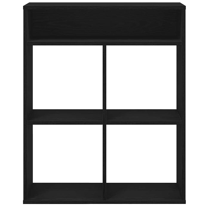 Dulap cu cărți negru 66x31x80 cm lemn prelucrat - WALTI WALTI