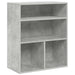 Bibliotecă, gri beton, 60x30x71,5 cm, lemn prelucrat - WALTI WALTI