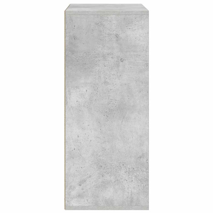 Bibliotecă, gri beton, 60x30x71,5 cm, lemn prelucrat - WALTI WALTI