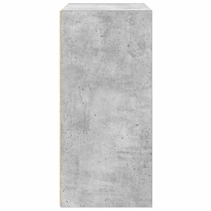 Bibliotecă, gri beton, 31x24x52 cm, lemn prelucrat - WALTI WALTI