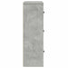 Bibliotecă, gri beton, 60x24x76,5 cm, lemn prelucrat - WALTI WALTI