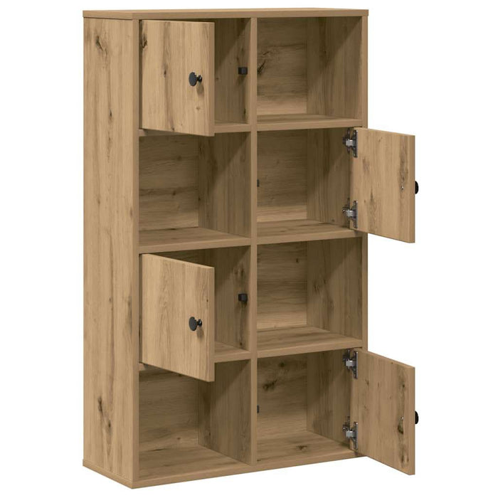 Bibliotecă, stejar artizanal, 60x24x101,5 cm, lemn prelucrat - WALTI WALTI