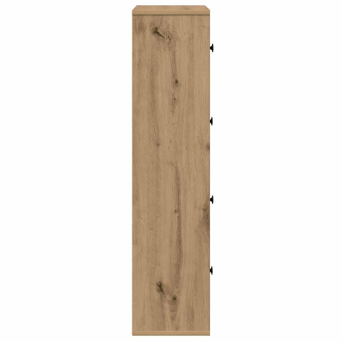 Bibliotecă, stejar artizanal, 60x24x101,5 cm, lemn prelucrat - WALTI WALTI