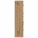 Bibliotecă, stejar artizanal, 60x24x101,5 cm, lemn prelucrat - WALTI WALTI