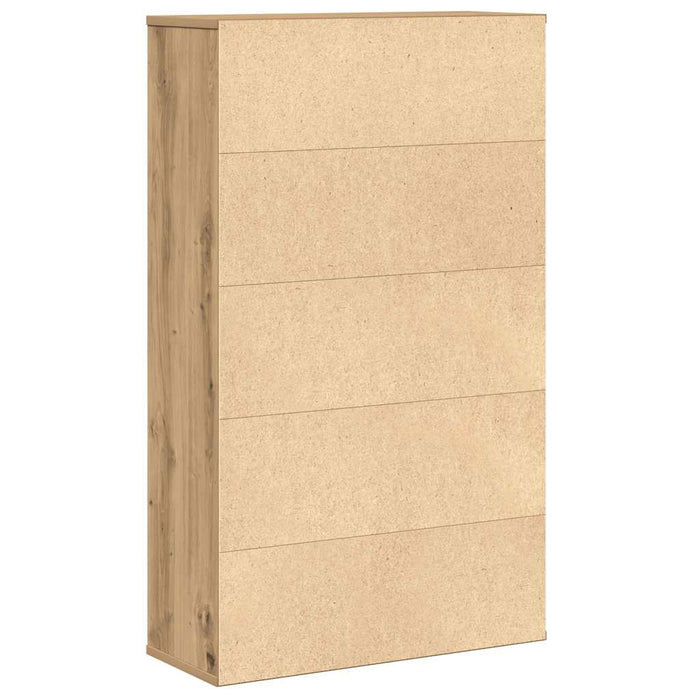 Bibliotecă, stejar artizanal, 60x24x101,5 cm, lemn prelucrat - WALTI WALTI