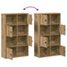 Bibliotecă, stejar artizanal, 60x24x101,5 cm, lemn prelucrat - WALTI WALTI