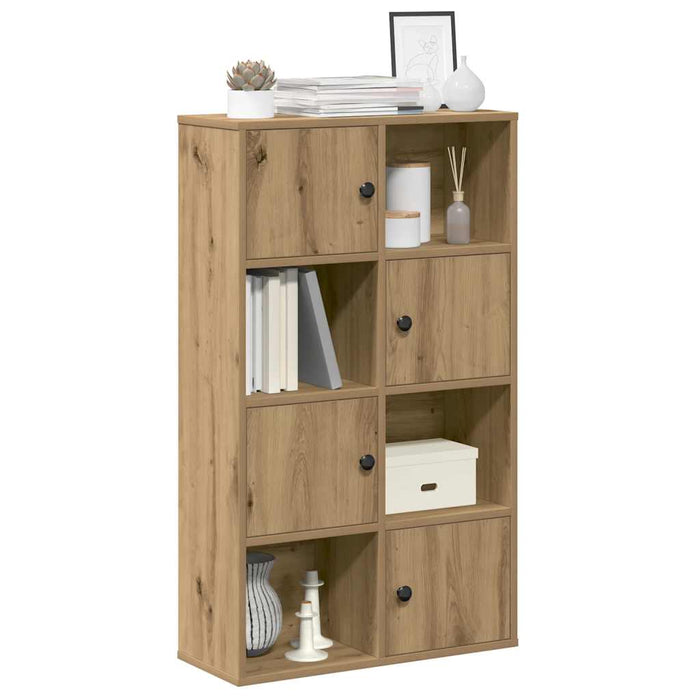 Bibliotecă, stejar artizanal, 60x24x101,5 cm, lemn prelucrat - WALTI WALTI