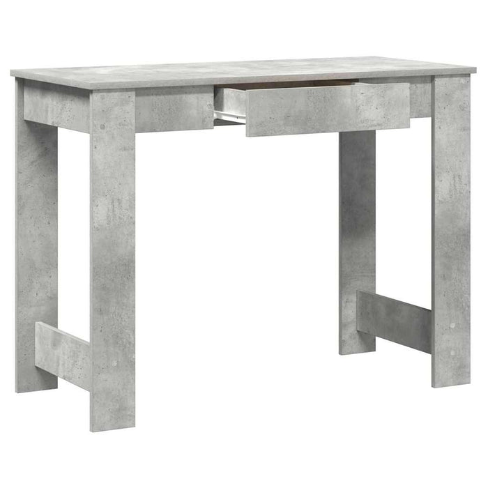 Birou, gri beton,100x45x75 cm, lemn compozit - WALTI WALTI
