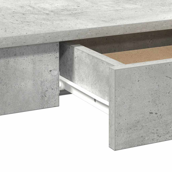 Birou, gri beton,100x45x75 cm, lemn compozit - WALTI WALTI
