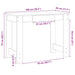 Birou, gri beton,100x45x75 cm, lemn compozit - WALTI WALTI