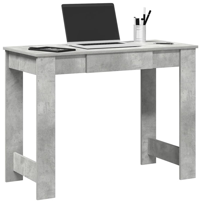 Birou, gri beton,100x45x75 cm, lemn compozit - WALTI WALTI