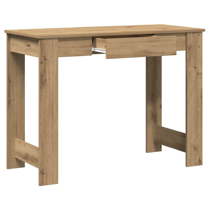 Birou, stejar artizanal, 100x45x75 cm, lemn prelucrat - WALTI WALTI