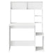 Birou cu rafturi, alb, 100x45x140 cm, lemn compozit - WALTI WALTI