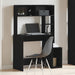 Birou cu rafturi, negru, 100x45x140 cm, lemn compozit - WALTI WALTI
