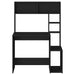 Birou cu rafturi, negru, 100x45x140 cm, lemn compozit - WALTI WALTI