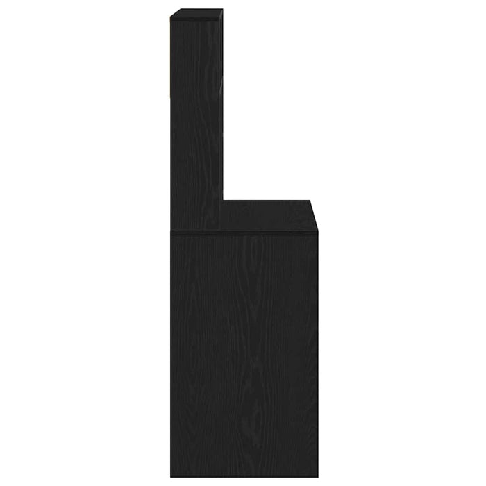 Birou cu rafturi, negru, 100x45x140 cm, lemn compozit - WALTI WALTI