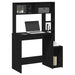 Birou cu rafturi, negru, 100x45x140 cm, lemn compozit - WALTI WALTI