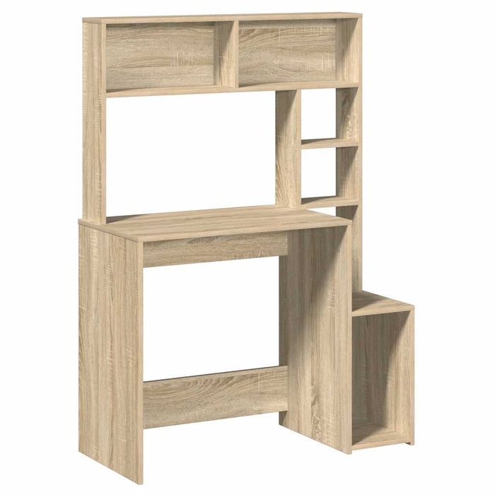 Birou cu rafturi, stejar sonoma, 100x45x140 cm, lemn compozit - WALTI WALTI