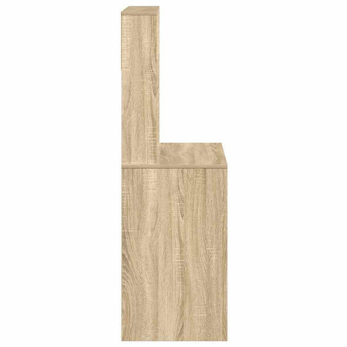 Birou cu rafturi, stejar sonoma, 100x45x140 cm, lemn compozit - WALTI WALTI