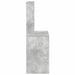 Birou cu rafturi, gri beton, 100x45x140 cm, lemn compozit - WALTI WALTI