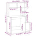 Birou cu rafturi, gri beton, 100x45x140 cm, lemn compozit - WALTI WALTI