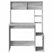 Birou cu rafturi, gri sonoma, 100x45x140 cm, lemn compozit - WALTI WALTI