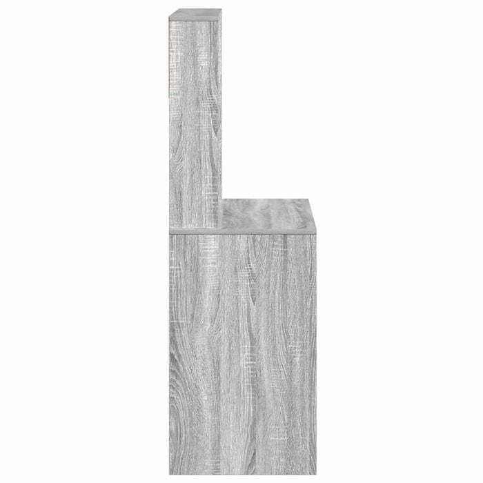 Birou cu rafturi, gri sonoma, 100x45x140 cm, lemn compozit - WALTI WALTI