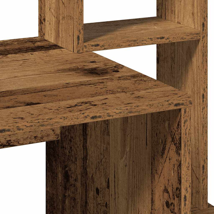Birou cu rafturi, lemn vechi, 100x45x140 cm, lemn prelucrat - WALTI WALTI